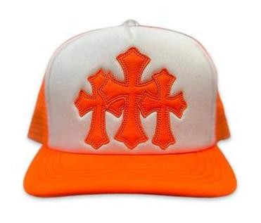 Chrome Hearts "Miami Exclusive Neon Cemetery" Trucker Orange