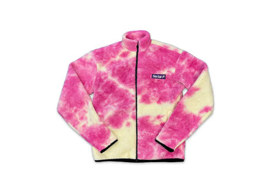 Sinclair "Cozy" Full Zip Jacket Pink Tie Dye