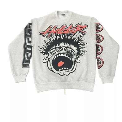 Hellstar Studios "Records" Crewneck Grey