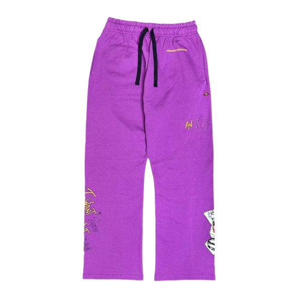 Chrome Hearts x Matty Boy "I Want More Not Less" Sweatpants Purple