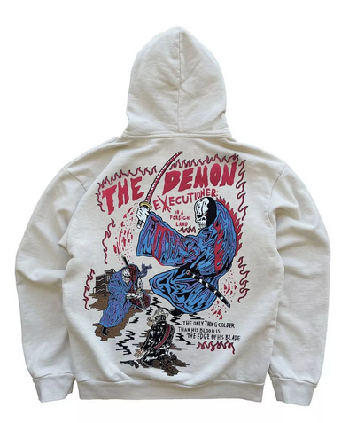 Warren Lotas "Demon Executioner" Hoodie White