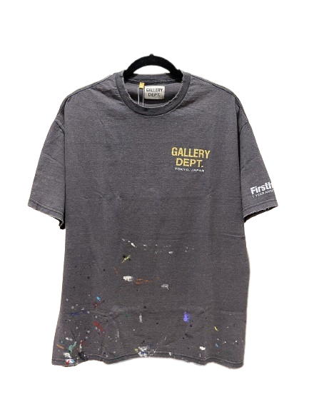 【美品】GALLERY DEPT. Tシャツ ブラック S GALLERY DEPT. SKELETON BEACH TEE | VINTAGE BLACK