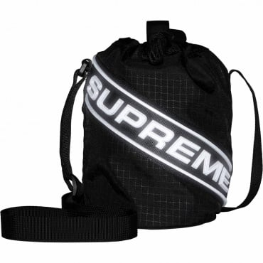 Supreme "Small Cinch" Pouch Bag Black