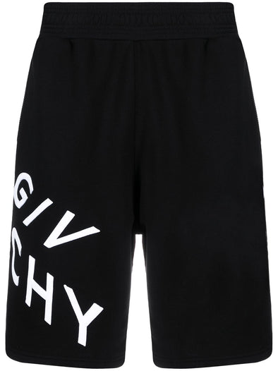 Givenchy "Embroidered Refracted Logo" Shorts Black