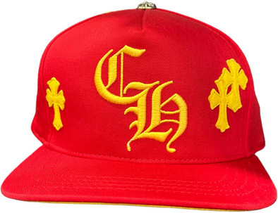 Chrome Hearts "CH Baseball Patch" Cap Red/Yellow