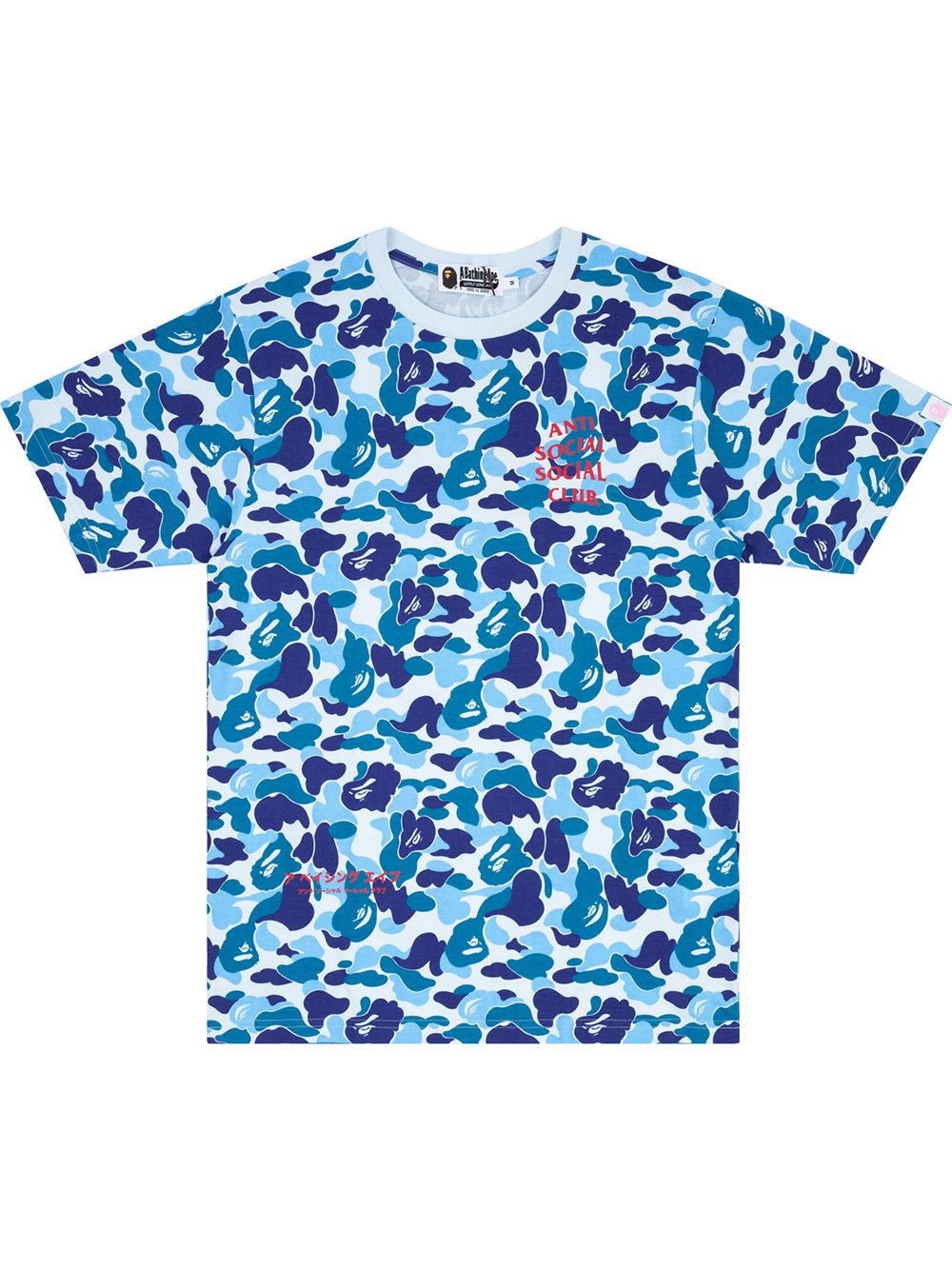 BAPE x Anti Social Social Club ABC Camo Tee Blue – STVTEMENT