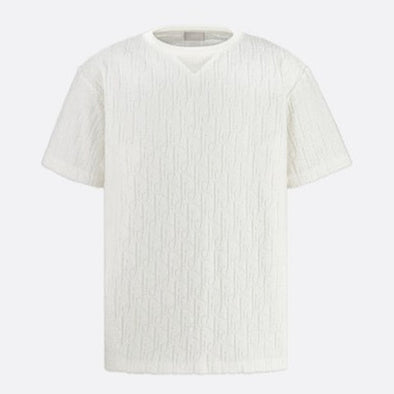 Christian Dior "Oblique Terry" Oversized Tee White