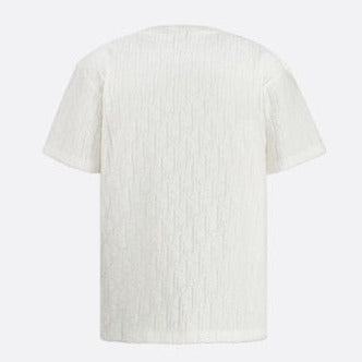 Christian Dior "Oblique Terry" Oversized Tee White
