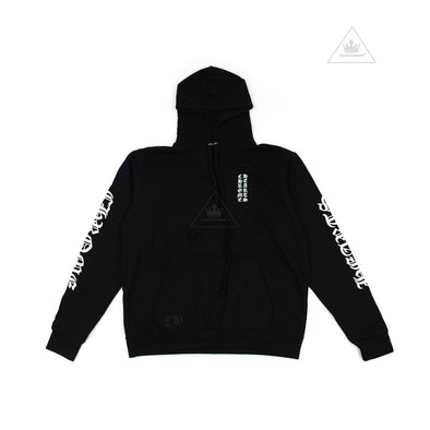 Chrome Hearts "Script Letters" Hoodie Black