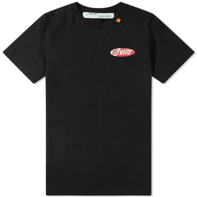 Off-White "Split Logo" Tee Black/Red