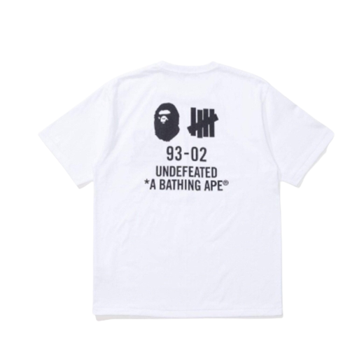 BAPE x Undefeated "Velcro Patches" Tee White