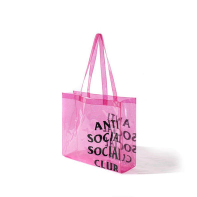 Anti Social Social Club Pink Glitter Tote Bag