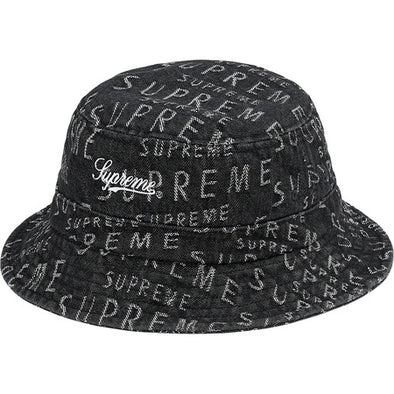 Supreme "Warp Jacquard Logos Denim" Crusher Black