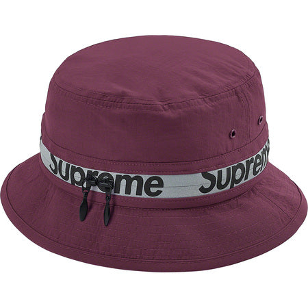 Supreme "Reflective Zip" Crusher Hat Purple