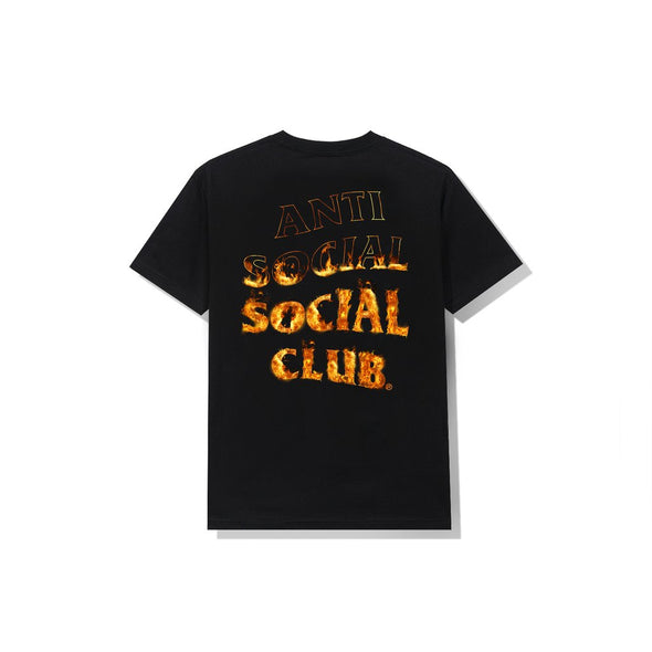 Anti Social Social Club "A Fire Inside - Flame" Tee Black