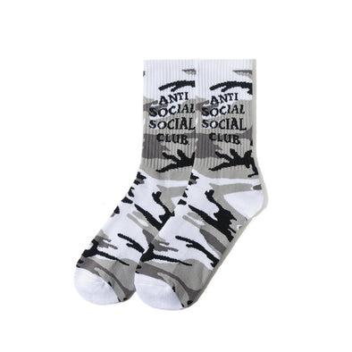 Anti Social Social Club "Gone" Socks White Camo