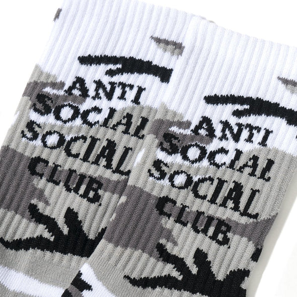Anti Social Social Club "Gone" Socks White Camo