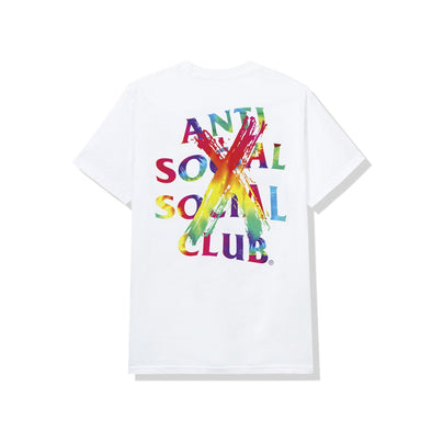Anti Social Social Club "Cancelled Rainbow" Tee White