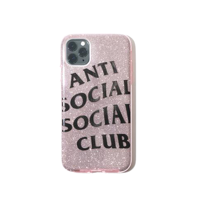 Anti Social Social Club "Pink Glitter" Iphone 11 Case