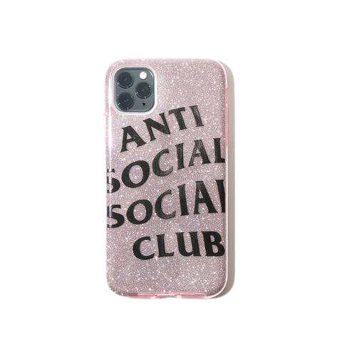 Anti Social Social Club "Pink Glitter" Iphone 11 Case