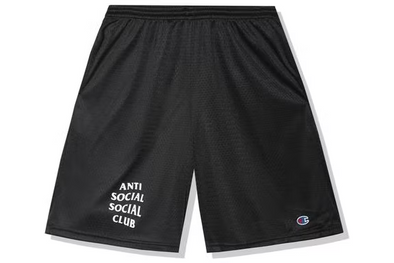 Anti Social Social Club "Sports" Shorts Black