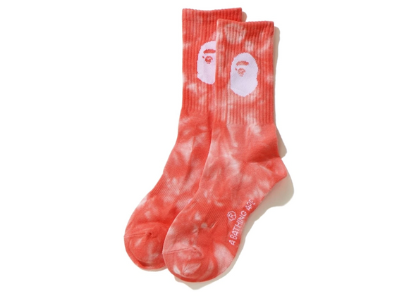 BAPE "Tie Dye" Socks Red