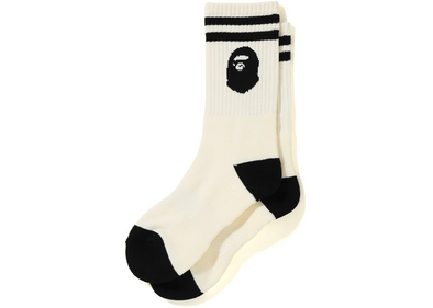 BAPE "Ape Head" Socks White