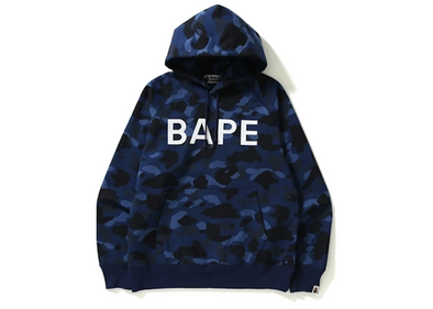 BAPE “Color Camo” Pullover Hoodie Navy