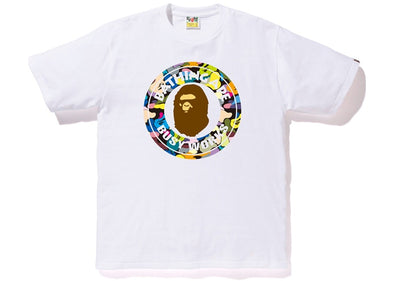 BAPE "Multi Camo Busy Works" Tee White