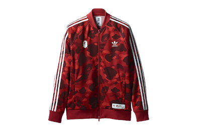 BAPE x Adidas "adicolor" Track Jacket Red