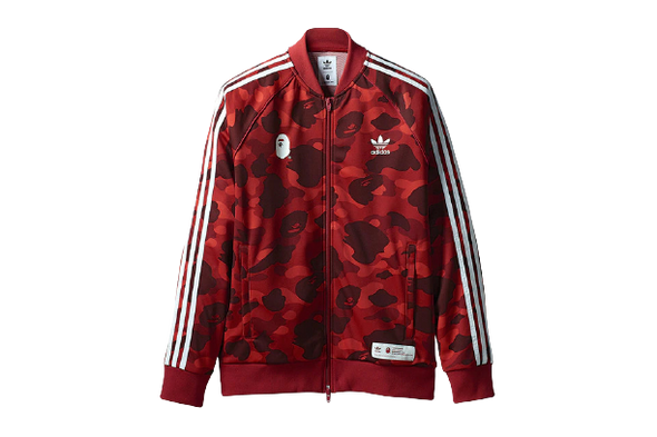 BAPE x Adidas "adicolor" Track Jacket Red
