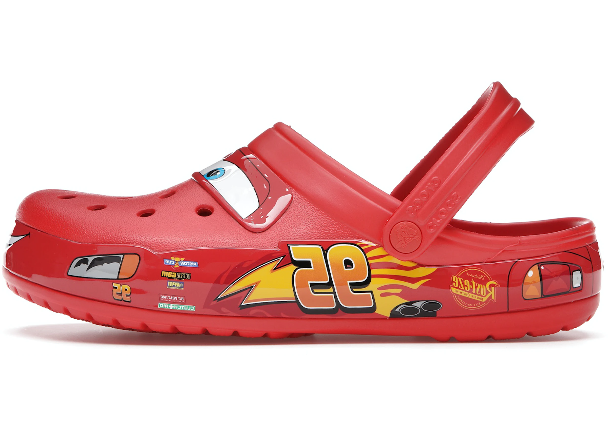 Lightning mcqueen discount crocs size 14