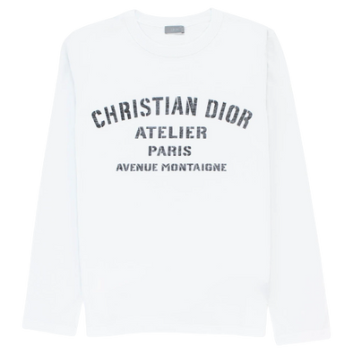 Christian Dior "Oversized Atelier" L/S Tee White
