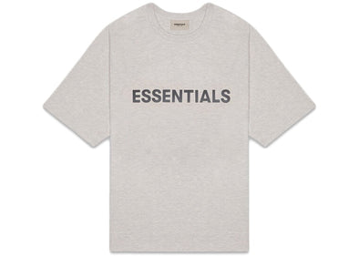 FEAR OF GOD ESSENTIALS "3D Silicon" Tee Light Heather Oatmeal