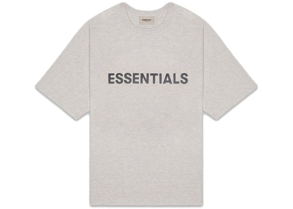 FEAR OF GOD ESSENTIALS "3D Silicon" Tee Heather Oatmeal