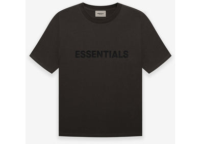 FEAR OF GOD ESSENTIALS "3D Silicon" Tee Weathered Black