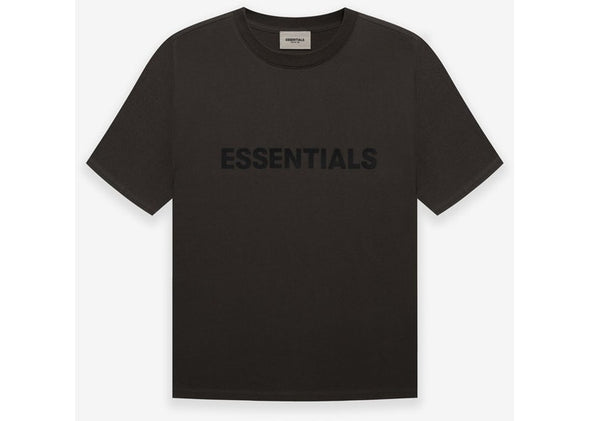 FEAR OF GOD ESSENTIALS "3D Silicon" Tee Weathered Black