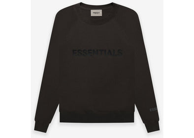 FEAR OF GOD ESSENTIALS "3D Silicon" L/S Weathered Black