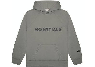 FEAR OF GOD ESSENTIALS "3D Silicon" Hoodie Charcoal
