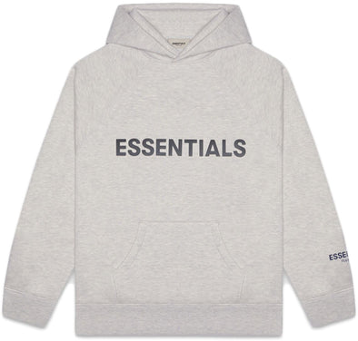 FEAR OF GOD ESSENTIALS "3D Silicon" Hoodie Heather Oatmeal