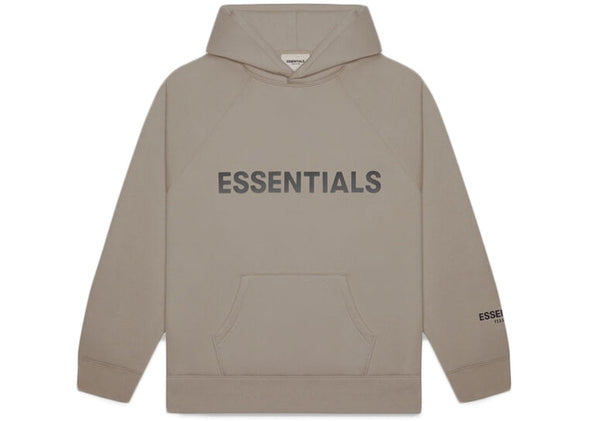 FEAR OF GOD ESSENTIALS "3D Silicon" Hoodie Taupe