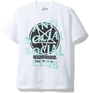 Anti Social Social Club x Neighborhood "Filth Fury" Tee White