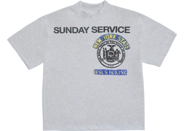Kaney West "Sunday Service New York" Tee Grey