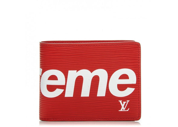 Louis Vuitton x Supreme Slender Wallet Epi Red Pre-owned