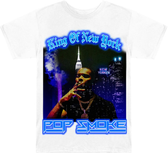 Pop Smoke "King of New York" Tee White