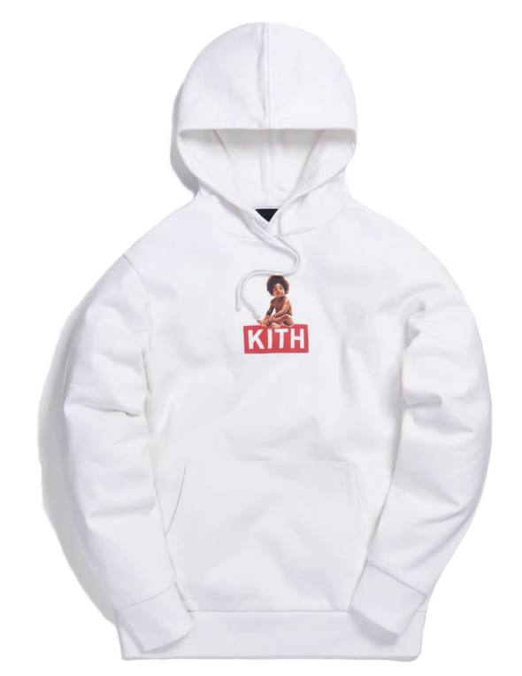 Kith x Biggie "Classic Logo" Hoodie White