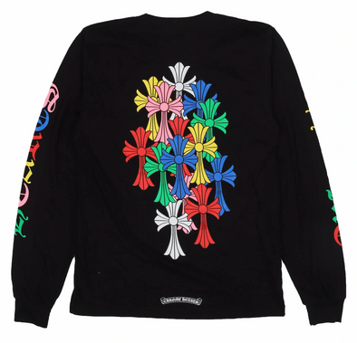 Chrome Hearts "Multi-Color Cross" L/S Tee Black