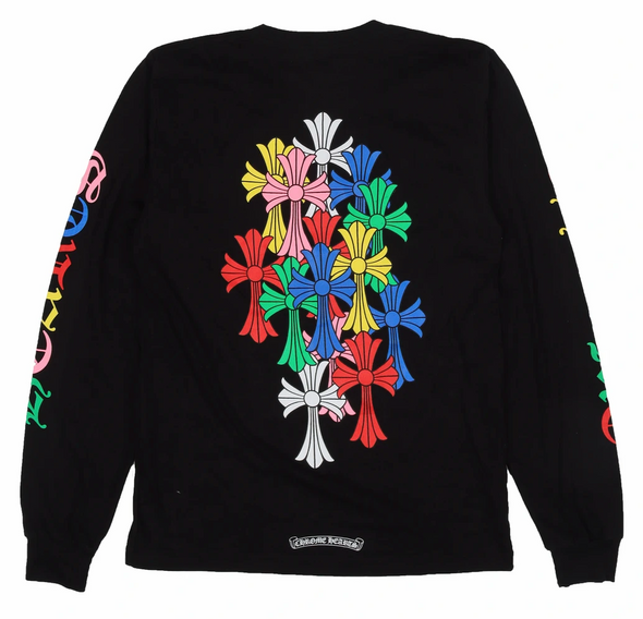 Chrome Hearts "Multi-Color Cross" L/S Tee Black