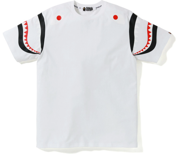 BAPE "Shark Shoulder" Tee White