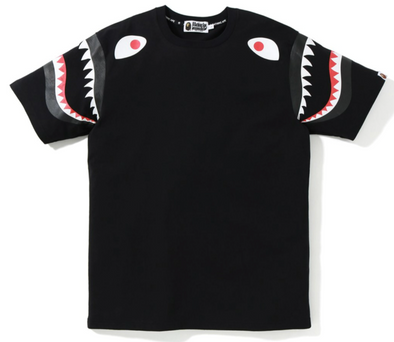 BAPE "Shark Shoulder" Tee Black